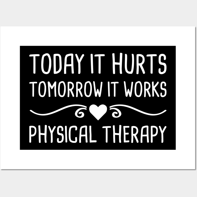 Cute Therapist Physical Therapy Graphic Wall Art by MeatMan